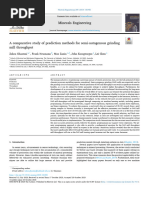 A Comparative Study of Prediction Methods For Semi-Autogenous Grinding Mill Throughput