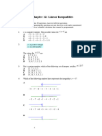 Chapter 12 - Linear Inequalities