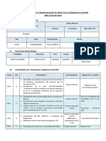 Hoja de Ruta 1ra Semana de Gestion