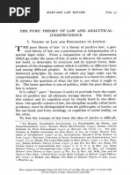 Kelsen, The Pure Theory of Law and Analytical Jurisprudence