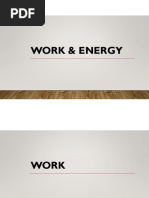 Work and Energy