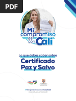 Certificado Paz y Salvo