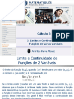3.limites e Continuidade de Funções de Varías Variaveis