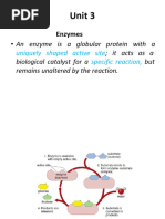 Bio G11 Unit 3 Enzymes PPX