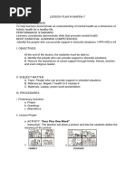 LESSON PLAN IN MAPEH-Ca Provide Support in Stressful Situations