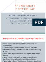 The Legal Effects of Coup D'etat's & Revolutions KAAF