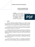 Jose Augusto Rodrigues Pinto O Assedio Moral Nas Relacoes de Trabalho