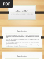 LECTURE 4 Environmental Management Systems