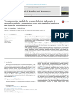 Towards Reporting Standards For Neuropsychological Study Results