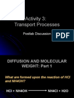 Activity 3 Transport Processes Postlab