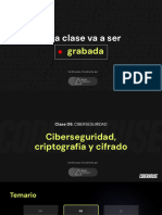 Clase 9 - Ciberseguridad, Criptografía y Cifrado