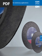 Cut-Off Wheels For Stationary Applications: Catalogue