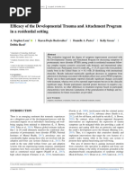 Efficacy of The Developmental Trauma and Attachment Program