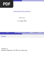 Regression - Slides and UIP Case-Study Setup