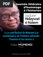 Hommage À L'historien Isidore Ndaywel