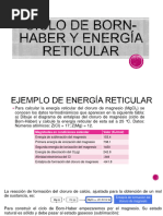 Ciclo de Born-Haber y Energía Reticular - Estructuras de Lewis