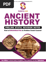 Ancient History - Sunya Prelims2024Notes KING R QUEEN P