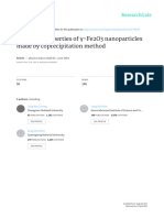 Magnetic properties of γ‐Fe2O3 nanoparticles made by coprecipitation method