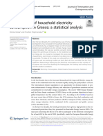 Determinants of Household Electricity Consumption in Greece: A Statistical Analysis