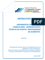 Ie d.1.4 Ali 03 Lineamientos para Mallas Curriculares para Representantes Técnicos de Plantas Procesadoras de Alimentos