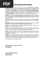 Contrato de Prestamos de Dineno Nicolaza Escobedo