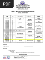 Blended Class Program Per Section