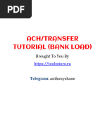 Ach Transfer Tutorial (Bank Load)