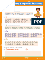 Mixed Numbers & Improper Fractions (Year 5) Full Colour - M2WAT651