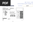 Print Boarding Passes and Security Documents - Southwest Airlines