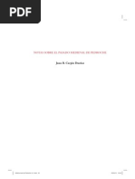 Notas Sobre El Pasado Medieval de Pedroche