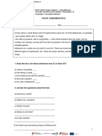 Avaliação Diagnóstica - Ficha de Trabalho