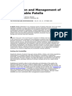 Evaluation and Management of The Unstable Patella