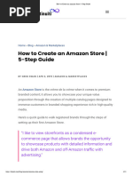 Amazon Store 5-Step Guide