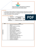 5to. Grado Temarios para Prueba de Admisión