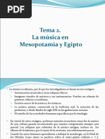 Tema 2. La Música en Mesopotamia, Egipto