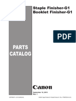 Staple Finisher-G1 Booklet Finisher-G1 PC Rev1 091213