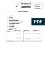 Procedimiento Validacion de Componentes 2024