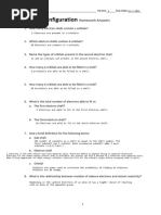 Electron Configuration Homework 31.03.2023