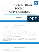 Responsabilidad Social Universitaria: 08 de Abril de 2024