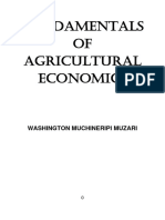 Fundamentals of Agricultural Economics