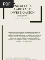 Psicología Laboral e Investigación