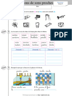 Fiches Dorthographe 2ème Période