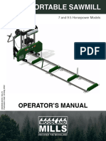 Hm122 Portable Sawmill: Operator'S Manual