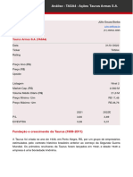 Análise - TASA4 - Ações Taurus Armas S.A.