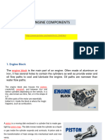 Car Engine Components PPT SS and Quiz