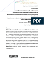 Impulso A La Certificación Del Idioma Inglés Mediada Por La Inteligencia Artificial en Estudiantes de Nivel Superior