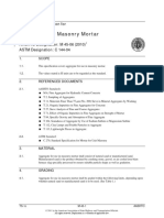 AASHTO M 45-06 Aggregate For Masonry Motar