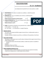 Ch.14 Oscillations Notes