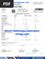 CBC Test Report Drlogy Lab Report