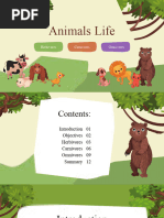 Cute Illustrations Animals Life Classification School Presentation